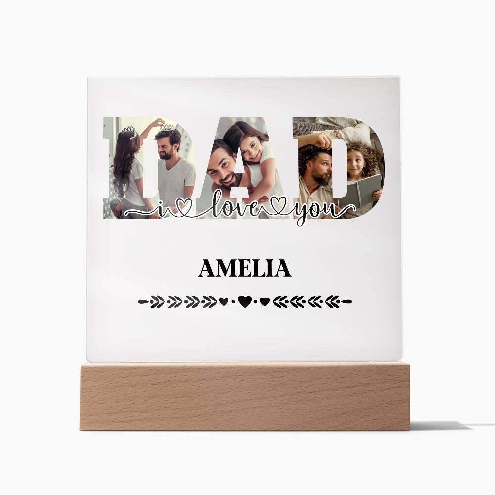 Custom Personalized Papa Wooden Plaque - Gift Idea For Father's Day main image 0