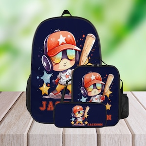 Personalized Kids Backpack, School Bag For Kids, Boys Backpack, Backpack And Lunch Bag Set , Toddler Backpack, School Bag