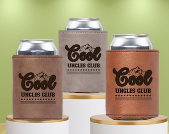 Cool Uncle Cozies, Can Cooler For Uncle, Uncle Cozies, Gifts For Uncle, Engraved Can Cooler, Beer Can Holder
