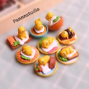 Gudetaama Cute Foodies Part 1, Toys or Gashapons, Genuine little displays for decoration, birthday gift