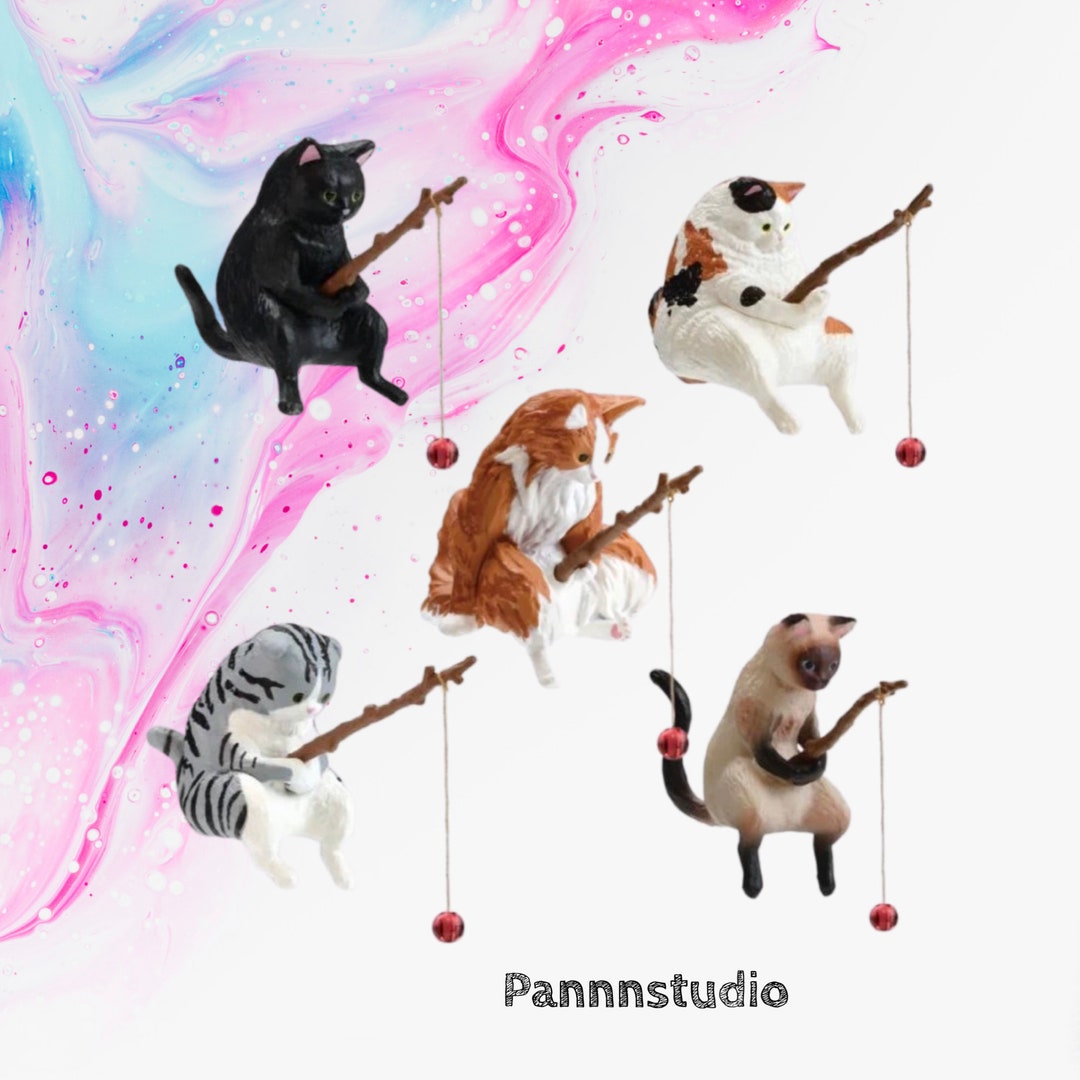 YELL Cats Are Fishing 2, Japan Toys or Gashapons, Genuine Little