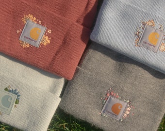 Custom Hand-Embroidered Carhartt Beanies