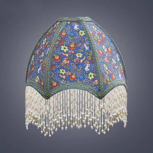 Vintage Fabric LampShades for Table Lamp /Desk Lamp ,Handmade Flora and Animals Lamp Shades European Style
