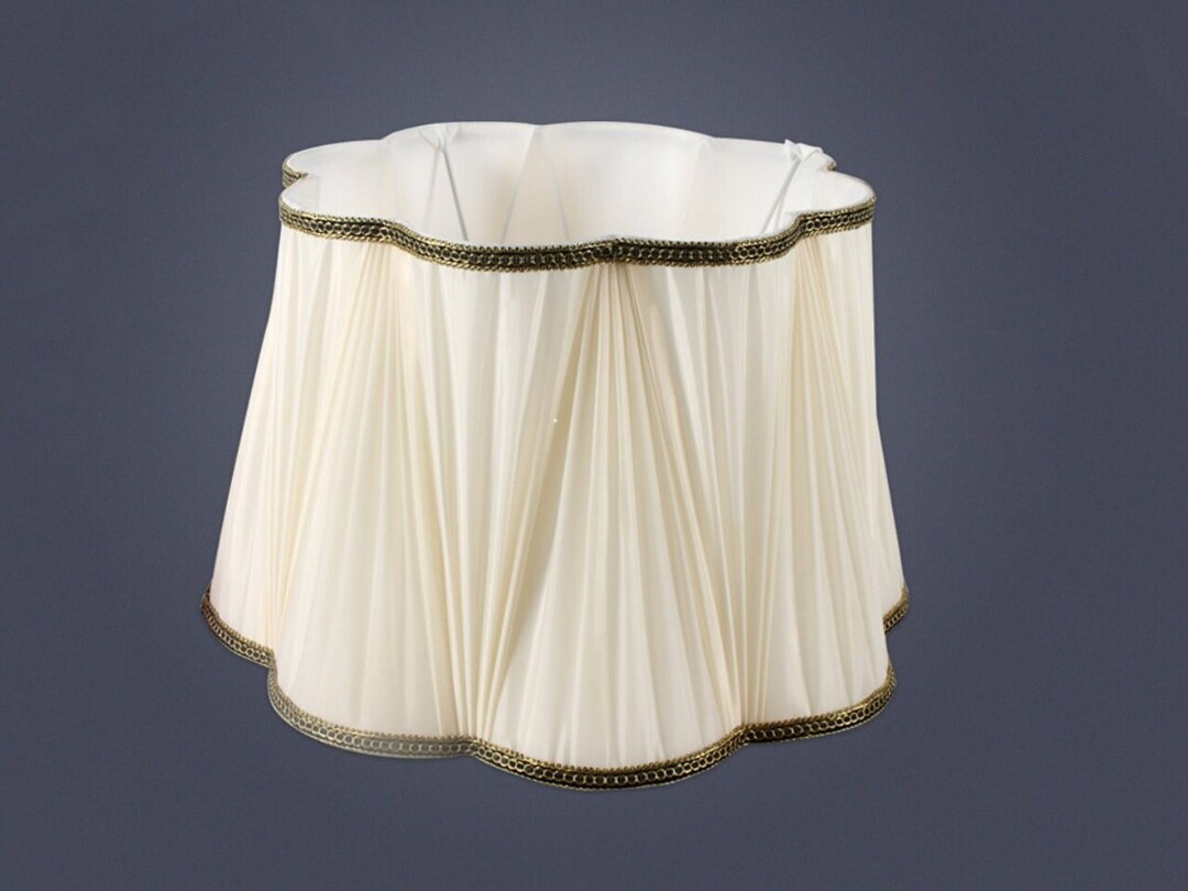 Handmade Silk Pleated Lamp Shades Cream Lampshade Pendant for Etsy