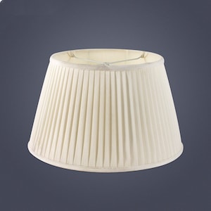 Large White Pleate Fabric Lamp Shades , Simple Style Lampshades For Table Lamp/ Floor Lights