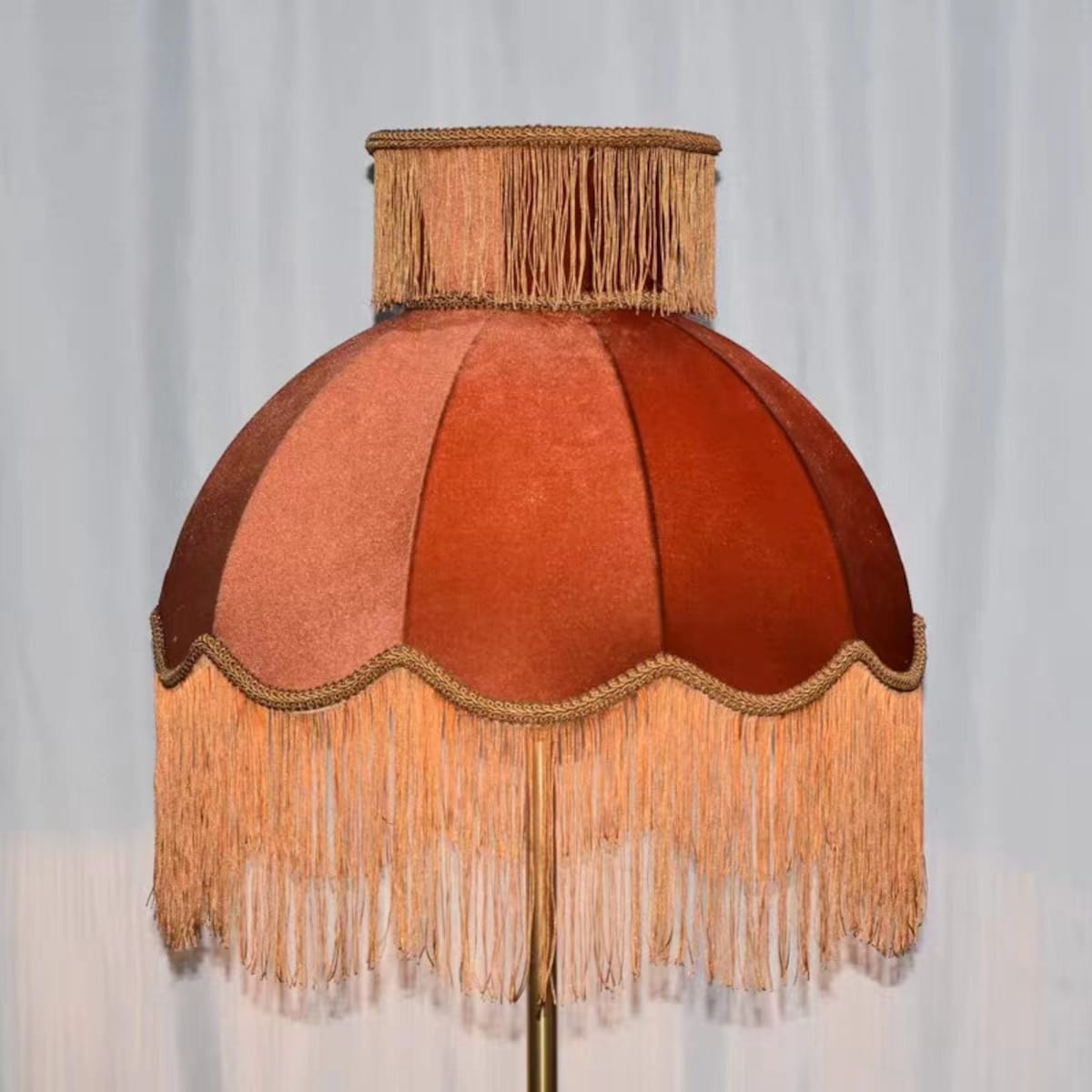 Vintage Velvet Fringe Lamp Shade for Table Lamp, Medium - Etsy