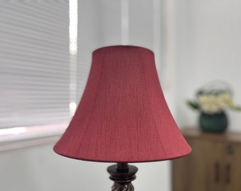 Wine Red Fabric Lamp Shades , Vintage Lampshade For Table Lamp , Retro LampShades