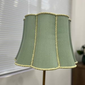 Large Scalloped Bell Designer Lamp Shades , European Style Lampshade For Table Lamp/Floor Lamp , Retro Vitaege LampShades