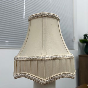 Beige Fabric Lamp Shades , European Style Lampshade For Table Lamp, Retro Vintage LampShades