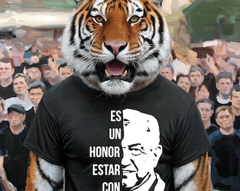 AMLO T-shirt Lopez Obrador Mexican President &quot; Es un Honor estar con Obrador&quot;