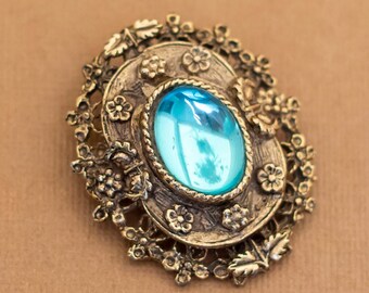 Broche Vintage Monet En Alliage Doré Et Argenté – Pièce Collector