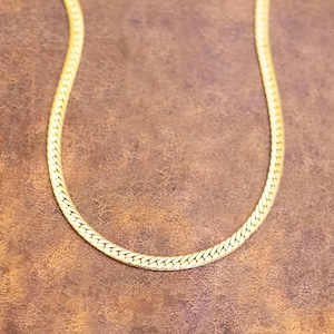 Collana a catena stile cordolo stile vintage color oro da 18 pollici - Y23