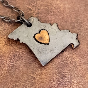Collana a cuore Missouri da 18 pollici - Y23