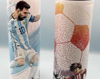 Personalized Slim 20oz Tumbler with Straw, Gamer, Race car, Hello Kitty, Purple, Flowers