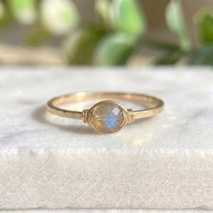 Multicolor Labradorit Ring Gold Filled - Gold Filled Ring