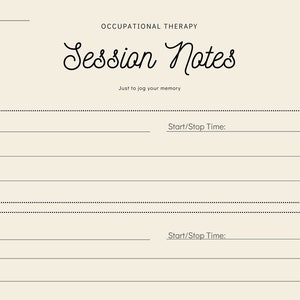 OT Session Notes