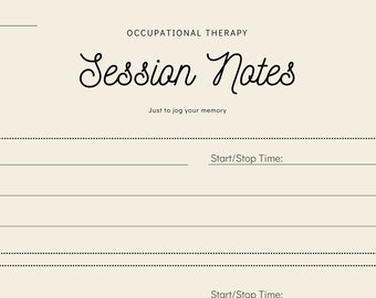 OT Session Notes