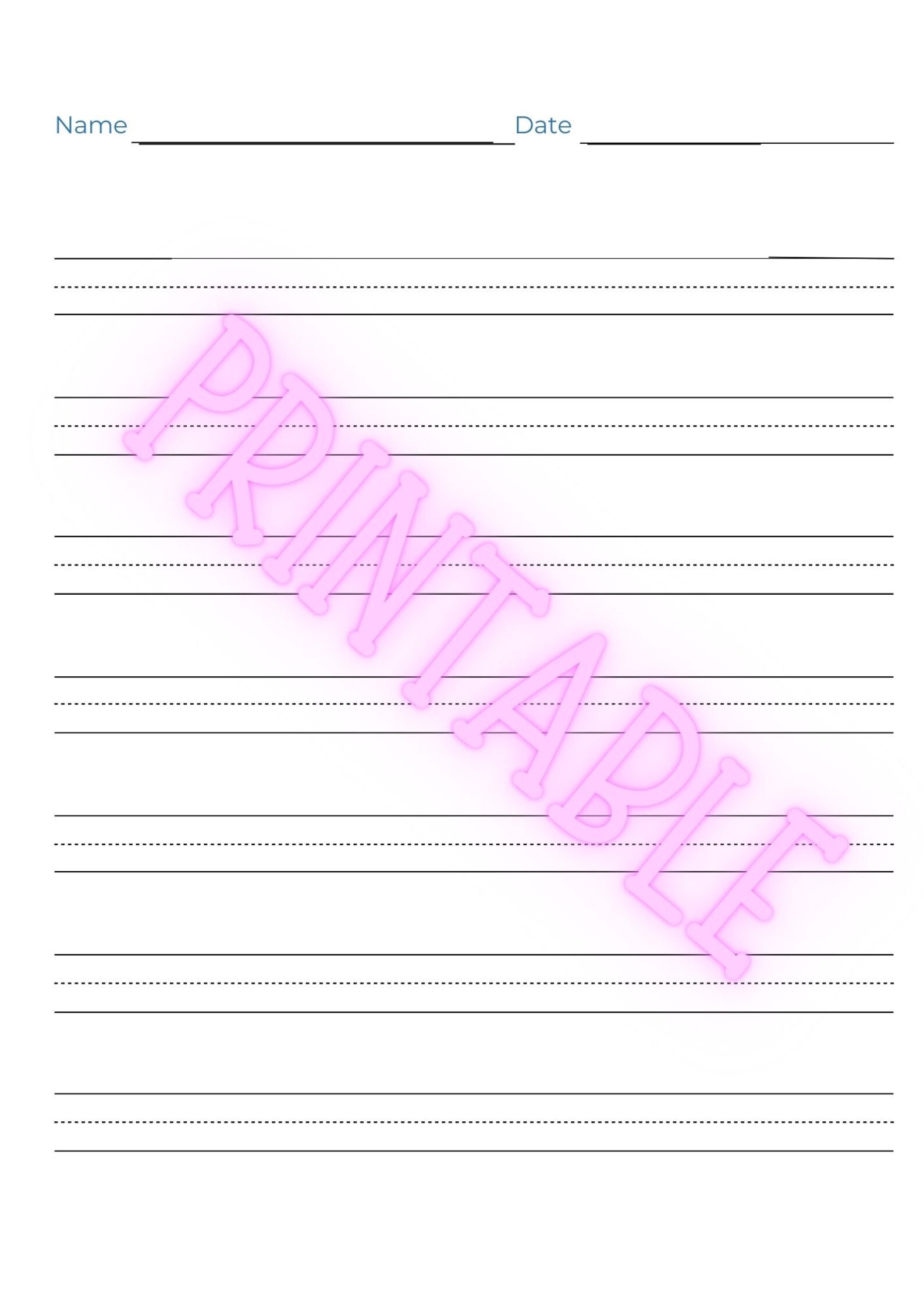 Lined Paper, Assorted Styles - Etsy