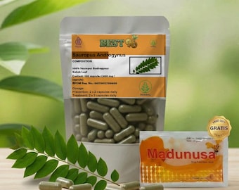 Czysty organiczny Sauropus Androgynus Agrest w kapsułkach Sweetleaf | Liść Katuk i MADUNUSA