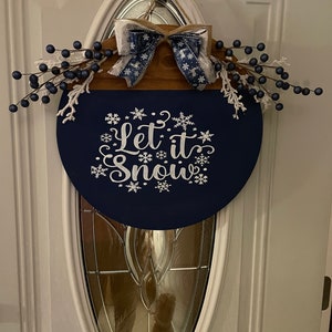 Let it snow door hanger
