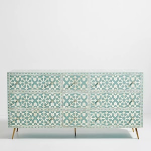 Bone inlay Moroccan Design 9 Drawer  Chest