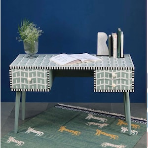 Handmade Rasin inlay study table