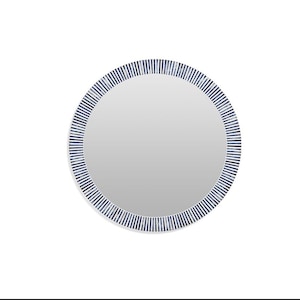 Handmade Blue Bone Inlay Wall Mirror Frame