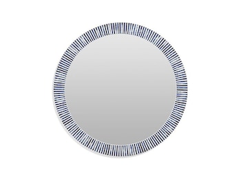 Handmade Blue Bone Inlay Wall Mirror Frame