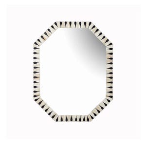 Handmade wooden bone inlay Modern pattern mirror frame