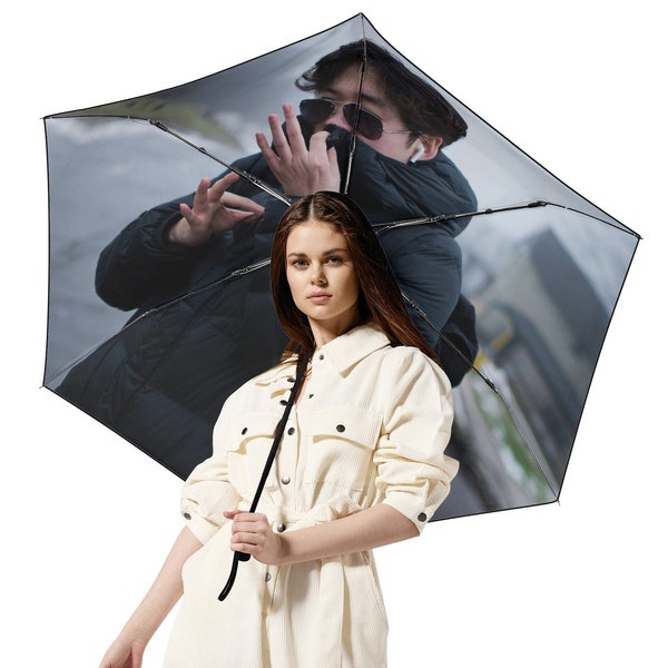 Personalisierter Regenschirm Innenseite Druck mit Foto Personalisierter K-Pop Regenschirm Design Ihr Eigenes Innen Gedrucktes Regenschirm Bild Logo Text Muster Bild