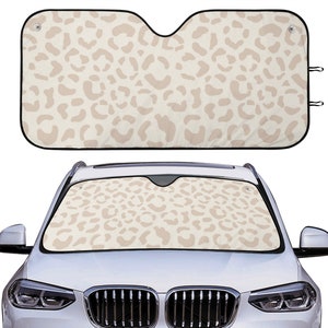 Leopard Umbrella Style Car Sun Shade