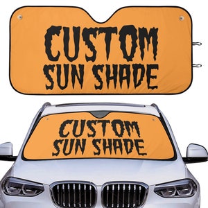 Sonnenschutz mit Namen und Motiv Fußball, Auto-Sonnenschutz personalisiert