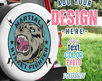 Custom Tire Cover Personalized Rear Tire Protective Covers for Spare Tire Any Color Logo Text Image Pattern Photo Tire Cover 4x4 Off Road
