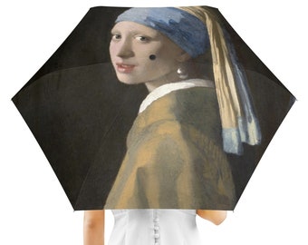 フェルメール作「真珠の耳飾りの少女」ミニチュア額入りキャンバス