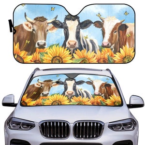 Cow Car Sun Shade - Etsy