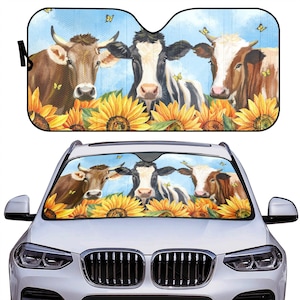 Cow Car Sun Shade - Etsy