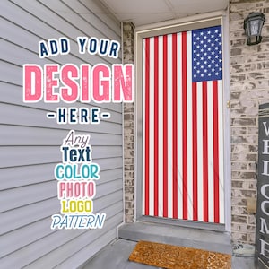 Personalized Door Socks Custom Door Sleeve for Party Door Banner Cover Customized Front Door Military Welcome Home Sign or Wedding Message