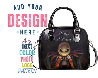Custom Handbag Personalizable Purse for Her Cute Crossbody Bag Logo Text Image Photo Pattern Womens Shoulder Bag Trending Gift Ideas
