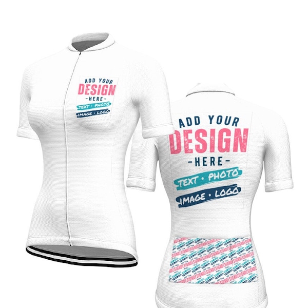 Custom Womens Cycling Jersey Personalized Cycling Shirt for Her Customizable Biking Top Design Your Own Team Activewear Bicycle Uniform