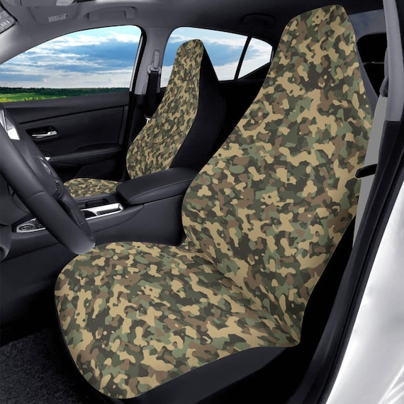 Coprisedile mimetico per auto, protezione mimetica universale adatta alla maggior parte dei veicoli, sedili a secchiello, esercito, militare, combattimento, camion, furgone, SUV, fuoristrada - Italia