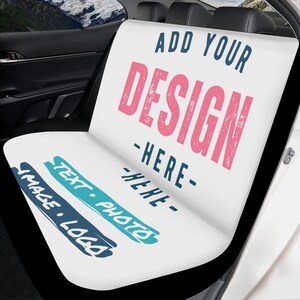 Personalized Car Seat Covers for Vehicles Front or Full Set Custom Car Seat Cover SUV Van Truck Design Your Own Car Accessories Gift image 6