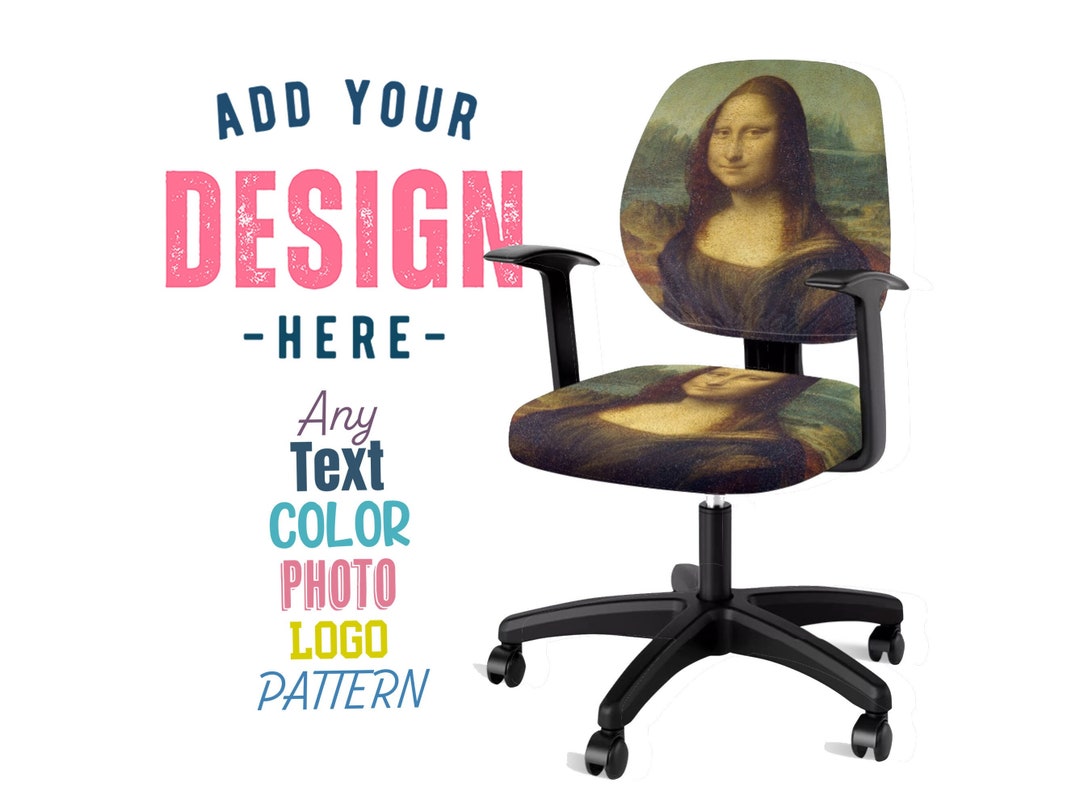 Personalized Office Chair Cover Universal Fits Most Desk Chair Covers ...