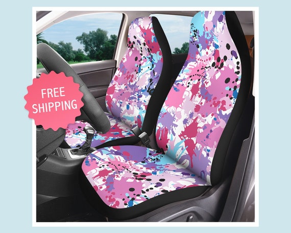 Buy Turquoise Purple Pink Camo Car Seat Cover Set of 2 Universal Driver Passenger Side Seat Cover Protector Fits Most Vehicles Bucket Seats Online in India Etsy
