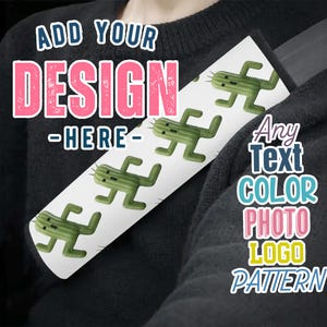 Copri cintura di sicurezza personalizzato, cuscino per cintura di sicurezza personalizzato, regalo per il proprietario di un'auto, protezione per il collo, cintura di sicurezza per camion, SUV, furgoni, qualsiasi colore, testo, foto, logo