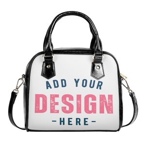 Custom Handbag Personalizable Purse for Her Cute Crossbody Bag Logo Text Image Photo Pattern Womens Shoulder Bag Trending Gift Ideas