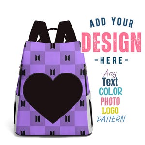 Sac à dos de voyage personnalisé en cuir PU Sac à dos antivol Sac de rangement de jour N'importe quelle photo Logo Motif de texte Image Monogramme Sacs à dos antivol