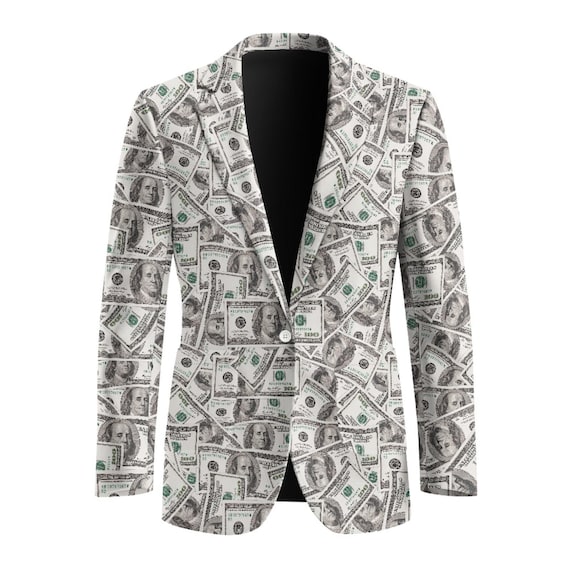 100ドル札ジャケット 現金ブレザー 男性または女性用 ノベルティギフト