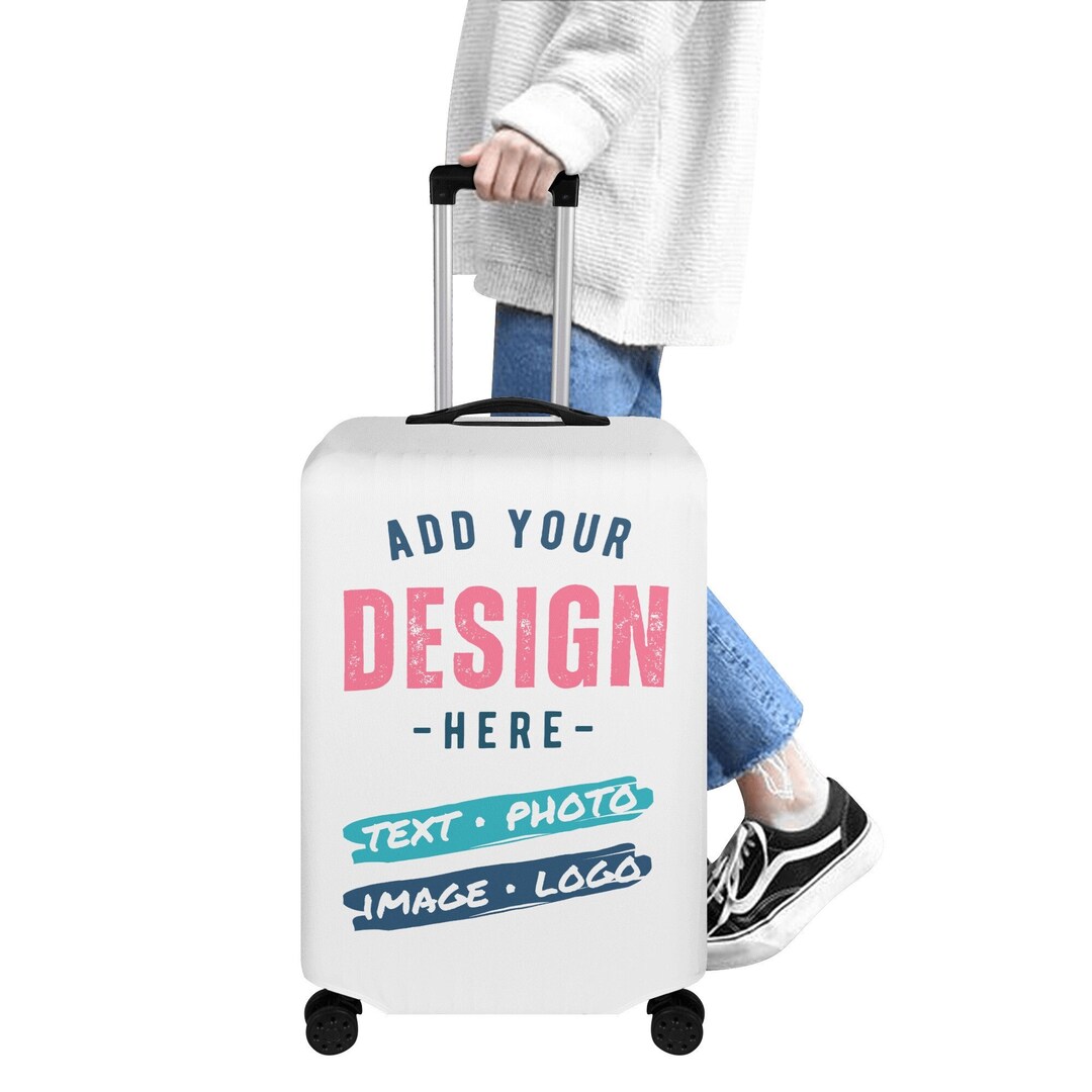 Custom Luggage Cover Personalized Elastic Suitcase Wrap Protector 4