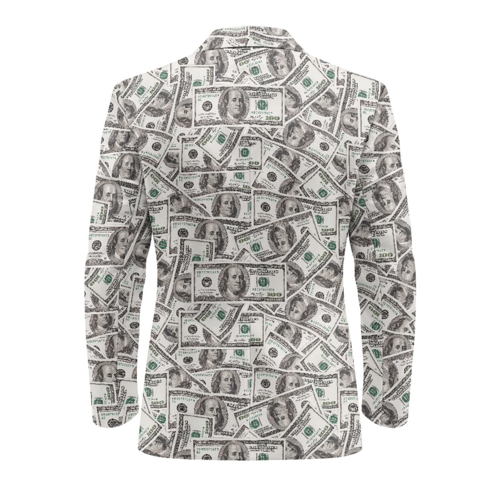 100ドル札ジャケット 現金ブレザー 男性または女性用 ノベルティギフト 