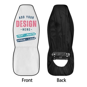 Personalized Car Seat Covers for Vehicles Front or Full Set Custom Car Seat Cover SUV Van Truck Design Your Own Car Accessories Gift image 4